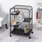 PawHut Cusca pentru Animale Mici cu Rampe, Platforme si Roti 64x43,5x93cm fotografia produsului