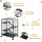 PawHut Cusca pentru Animale Mici cu Rampe, Platforme si Roti 64x43,5x93cm fotografia produsului View 8 S