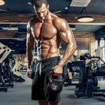 HomCom gantera kettlebell 12 kg,27x21x31cm negru fotografia produsului