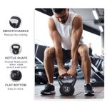 HomCom gantera kettlebell 12 kg,27x21x31cm negru fotografia produsului View 4 S