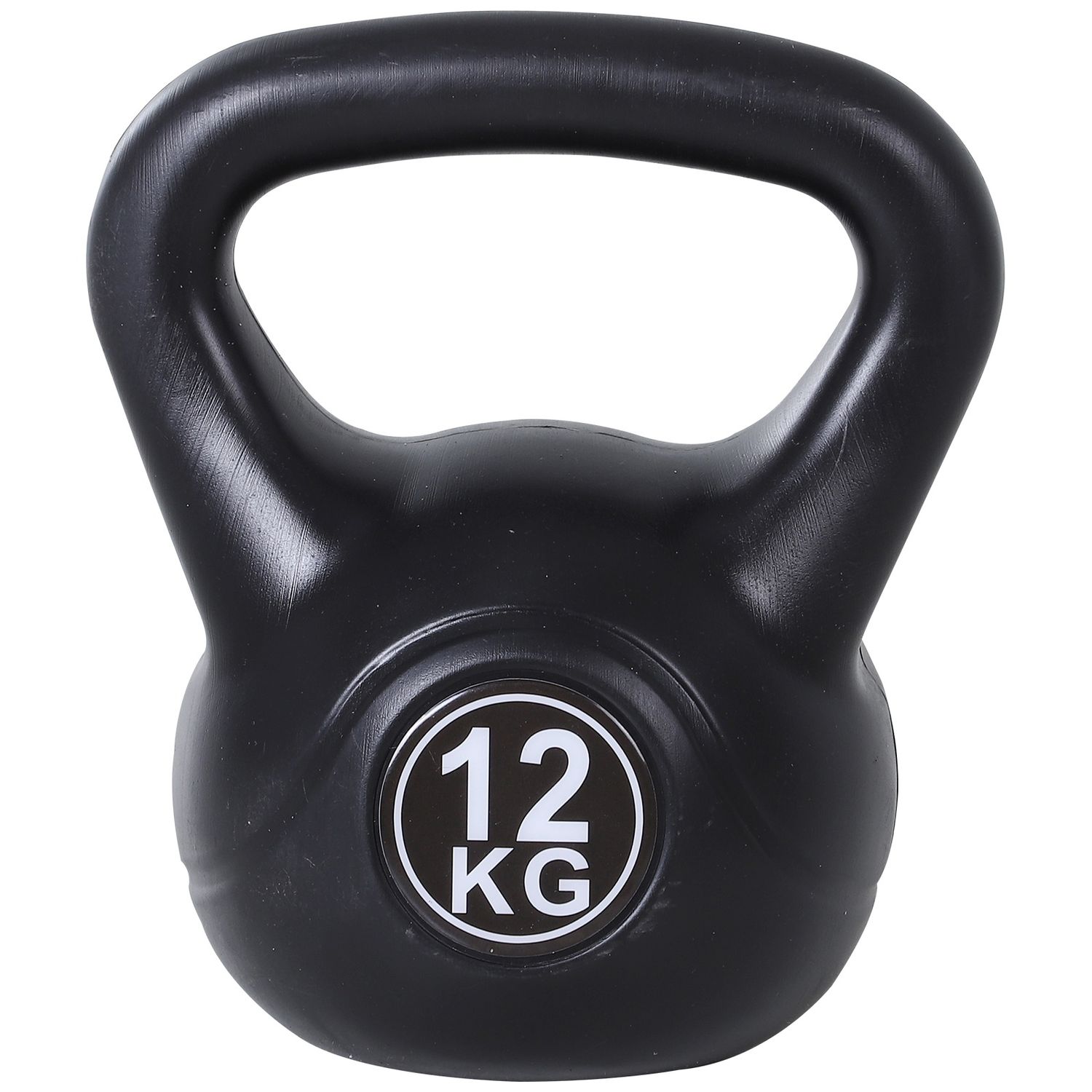HomCom gantera kettlebell 12 kg,27x21x31cm negru fotografia produsului View 2 L