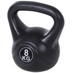 Homcom Kettlebell 8 kg pentru Antrenament Cross Training Negru fotografia produsului View 7 S