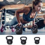 Homcom Kettlebell 8 kg pentru Antrenament Cross Training Negru fotografia produsului View 3 S