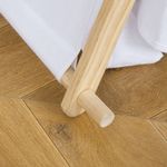 HOMCOM Cort Indian pentru Copii 3-6 Ani cu Usa si Fereastra din Lemn si Poliester, 130x111x136cm, Gri si Alb fotografia produsului View 5 S