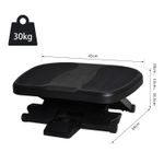 HomCom platforma taburet pentru birou,10-16.5cm, neagra fotografia produsului View 2 S