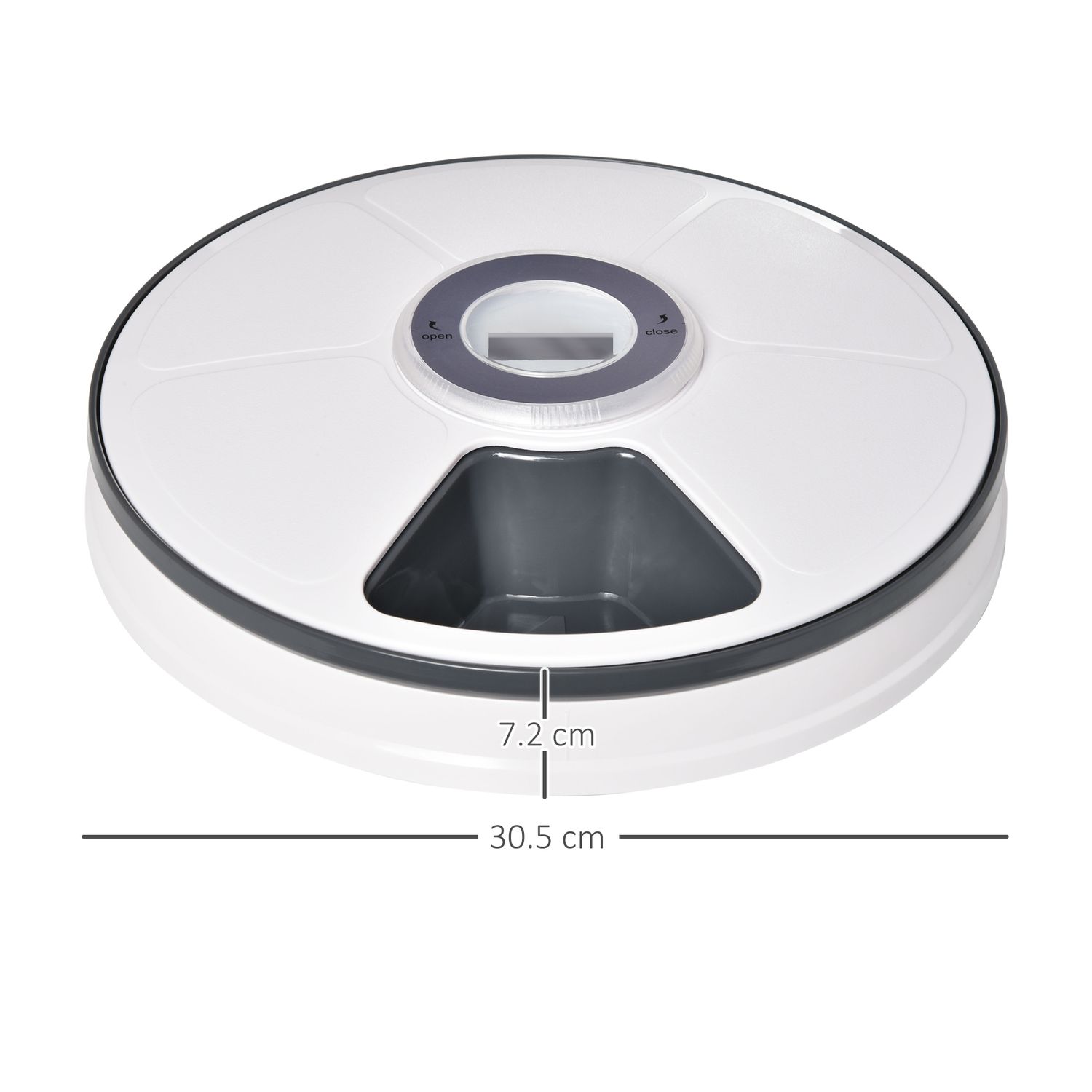 PawHut distribuitor automat alimente animale, afisaj LED fotografia produsului View 2 L