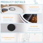 PawHut distribuitor automat alimente animale, afisaj LED fotografia produsului View 5 S