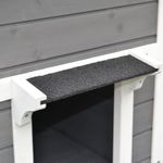 PawHut, cusca inaltata cu balcon si acoperis, 83x66.5x74.7 cm fotografia produsului View 3 S