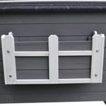 PawHut, cusca inaltata cu balcon si acoperis, 83x66.5x74.7 cm fotografia produsului View 8 S