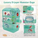PawHut Cusca pentru Hamster 3 Niveluri, Verde, 40.5x28x55cm fotografia produsului View 6 S