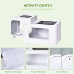 PawHut terariu cu platforme pentru broaste testoase, 47x 28x25cm, alb fotografia produsului View 8 S
