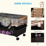 PawHut cusca hamsteri, cu mai multe niveluri, 60x35x38.5cm fotografia produsului View 5 S