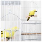 PawHut cusca pentru pasari, 46.5x35.5x92cm, alb fotografia produsului View 7 S