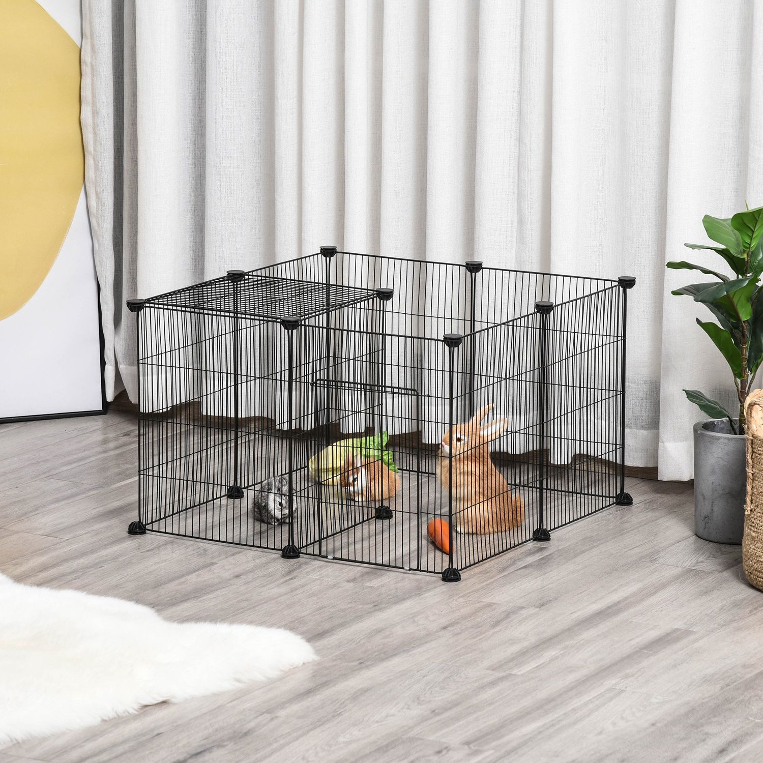 PawHut cusca pentru animale, 22 panouri, 105x70x45cm fotografia produsului