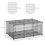 PawHut cusca pentru animale, 22 panouri, 105x70x45cm fotografia produsului View 2 S