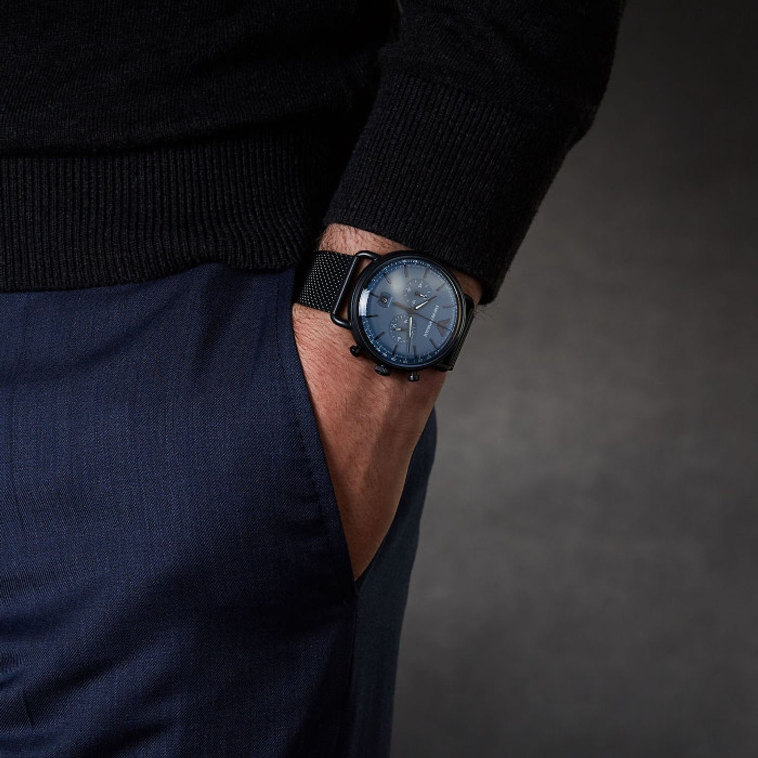 Ceas Barbati, EMPORIO ARMANI, Aviator AR11201 fotografia produsului View 7 L