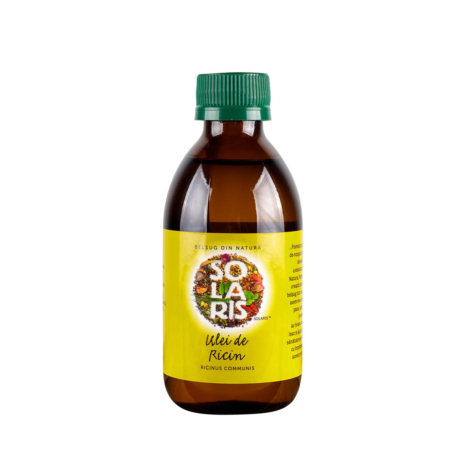 Ulei ricin, 200ml, SOLARIS fotografia produsului