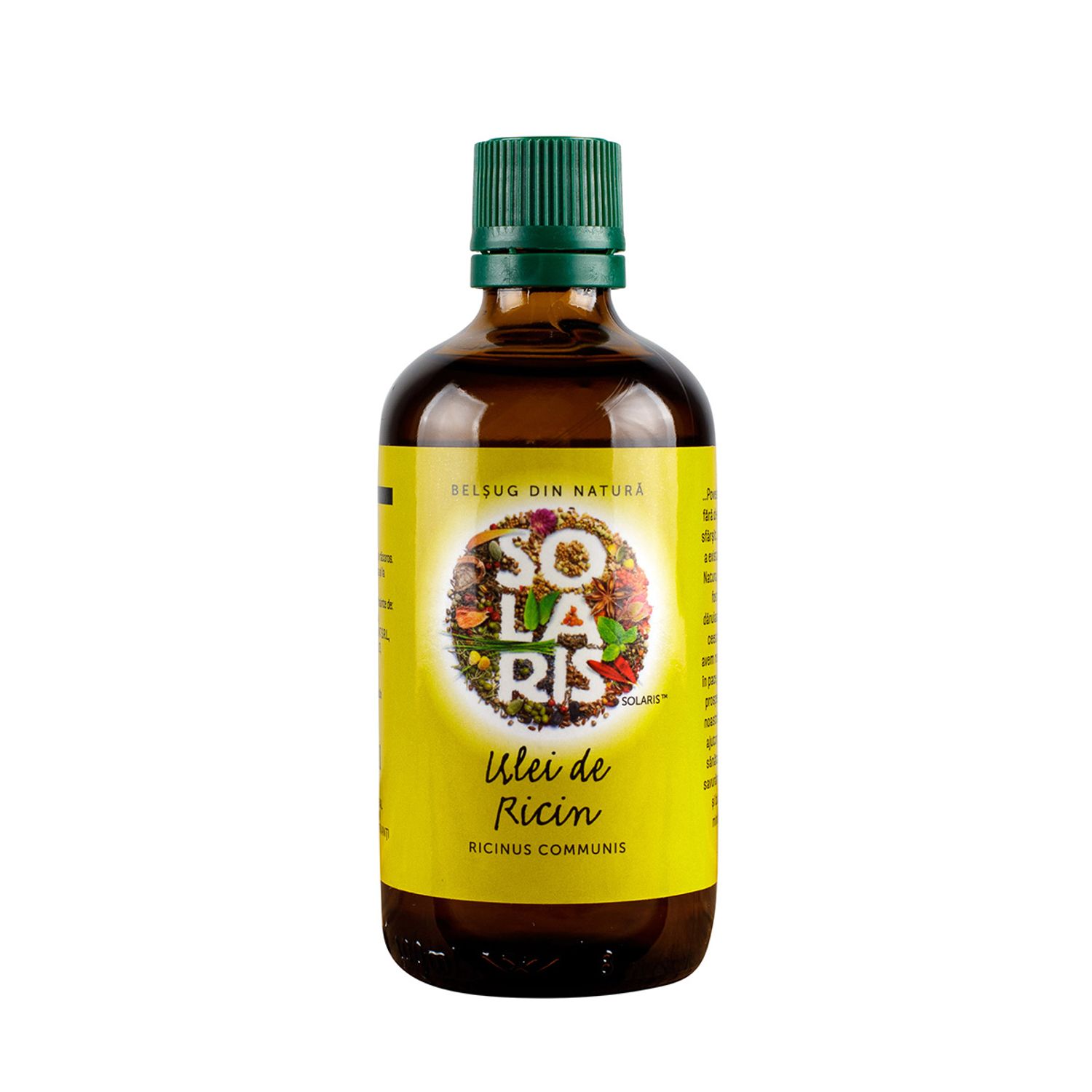Ulei ricin, 100ml, Solaris fotografia produsului