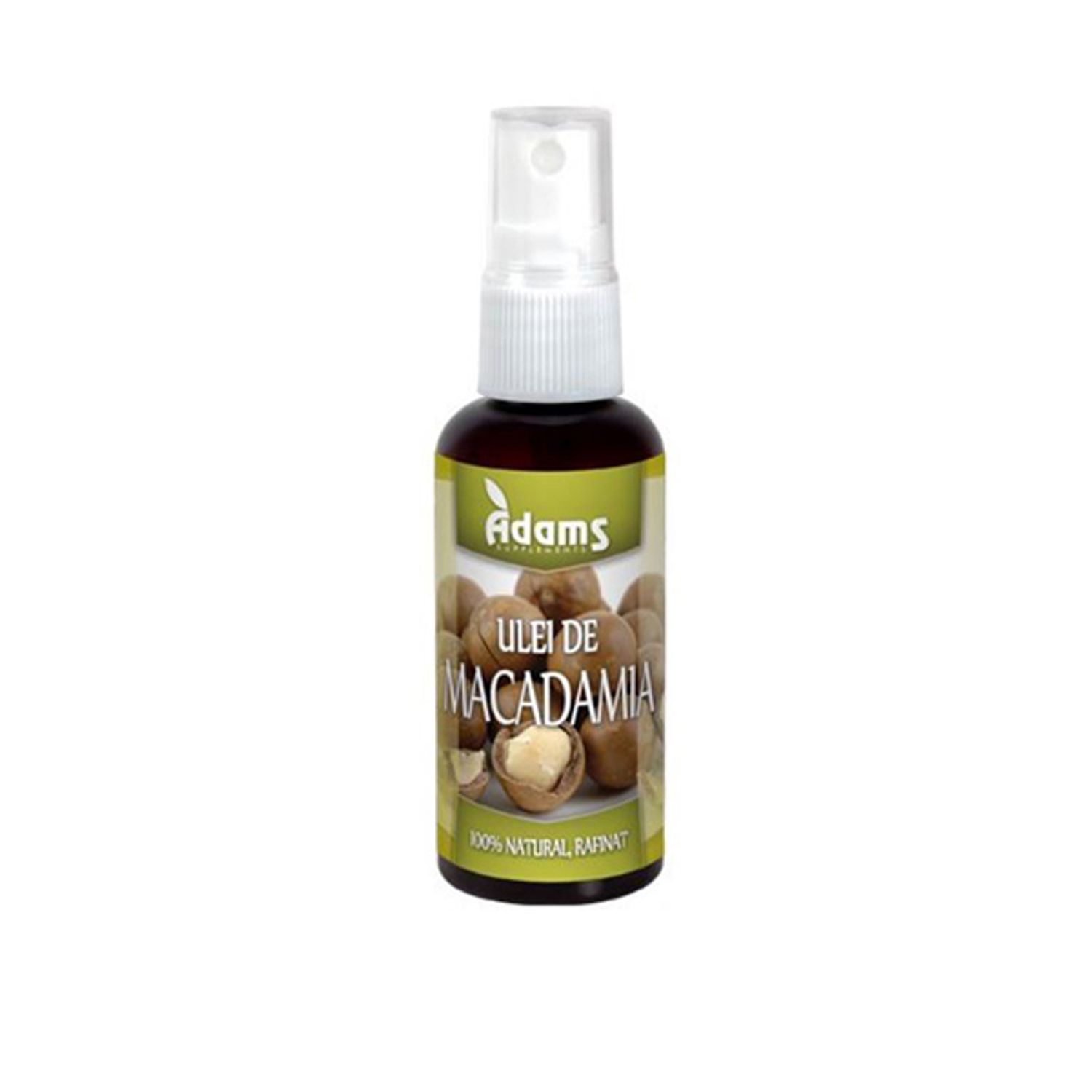 Ulei Macadamia, 50 ml, rafinat,Adams Vision fotografia produsului