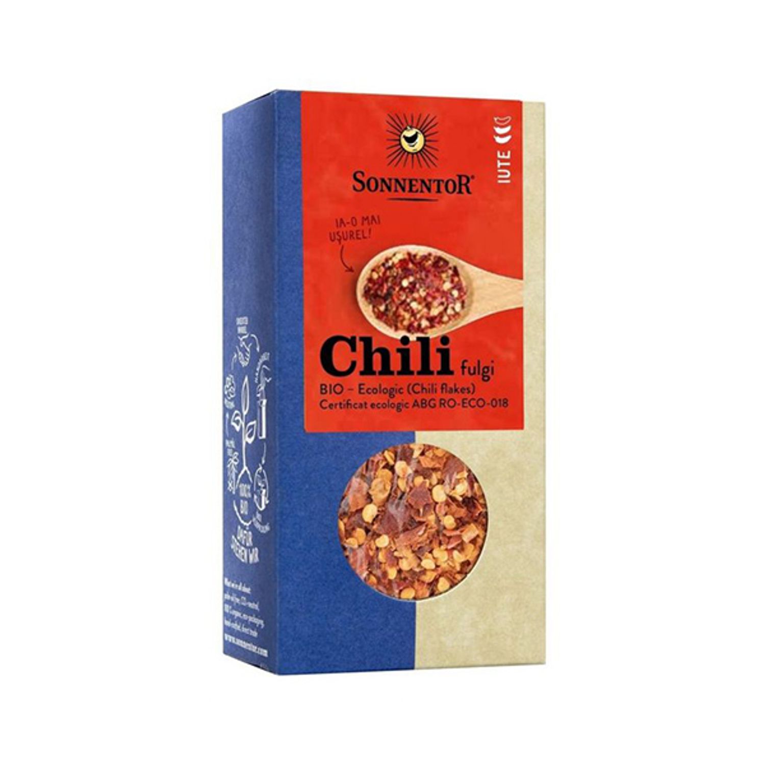 Chili fulgi , ECO, 45g, SONNENTOR fotografia produsului