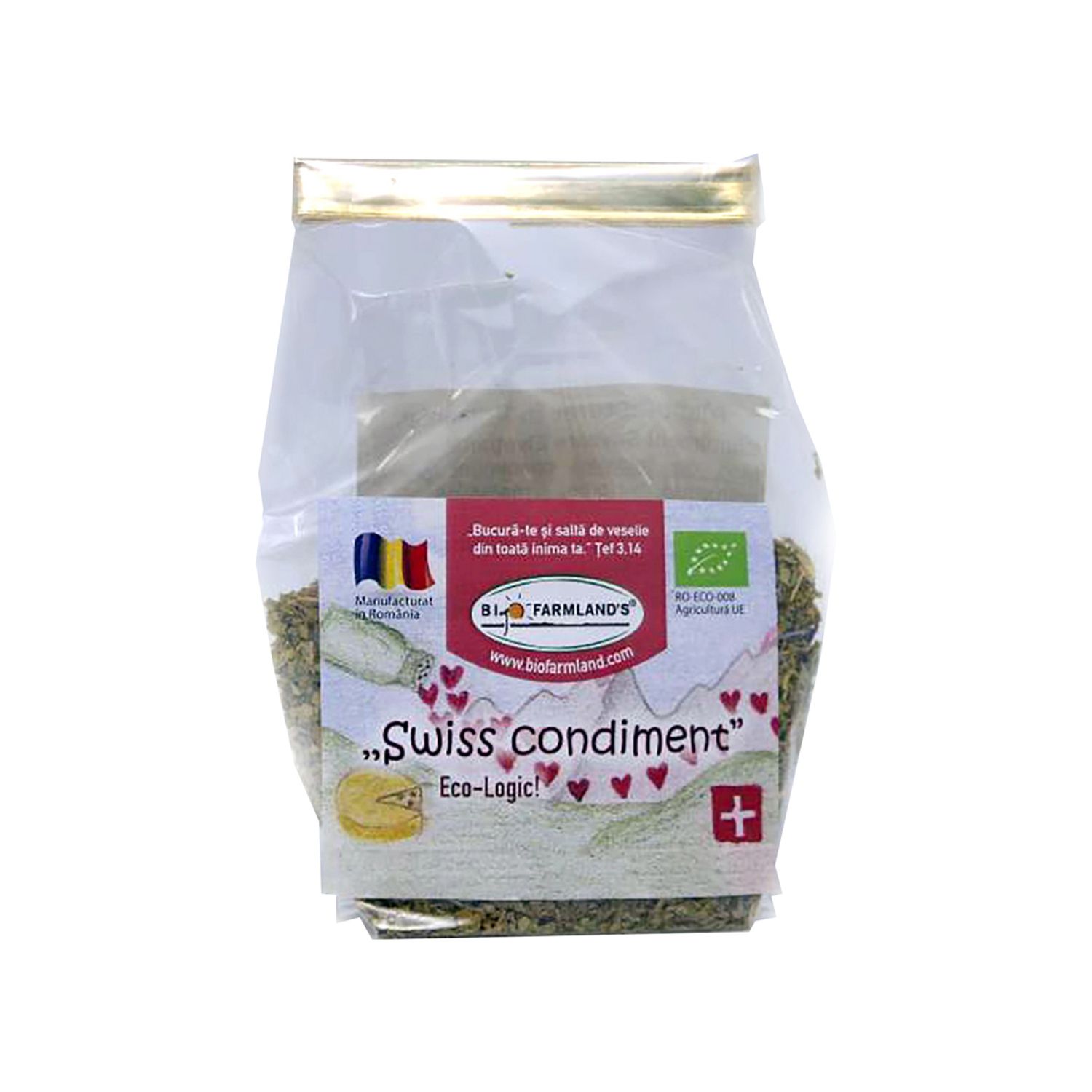 Swiss condiment ECO, 15g, Biofarm Land fotografia produsului