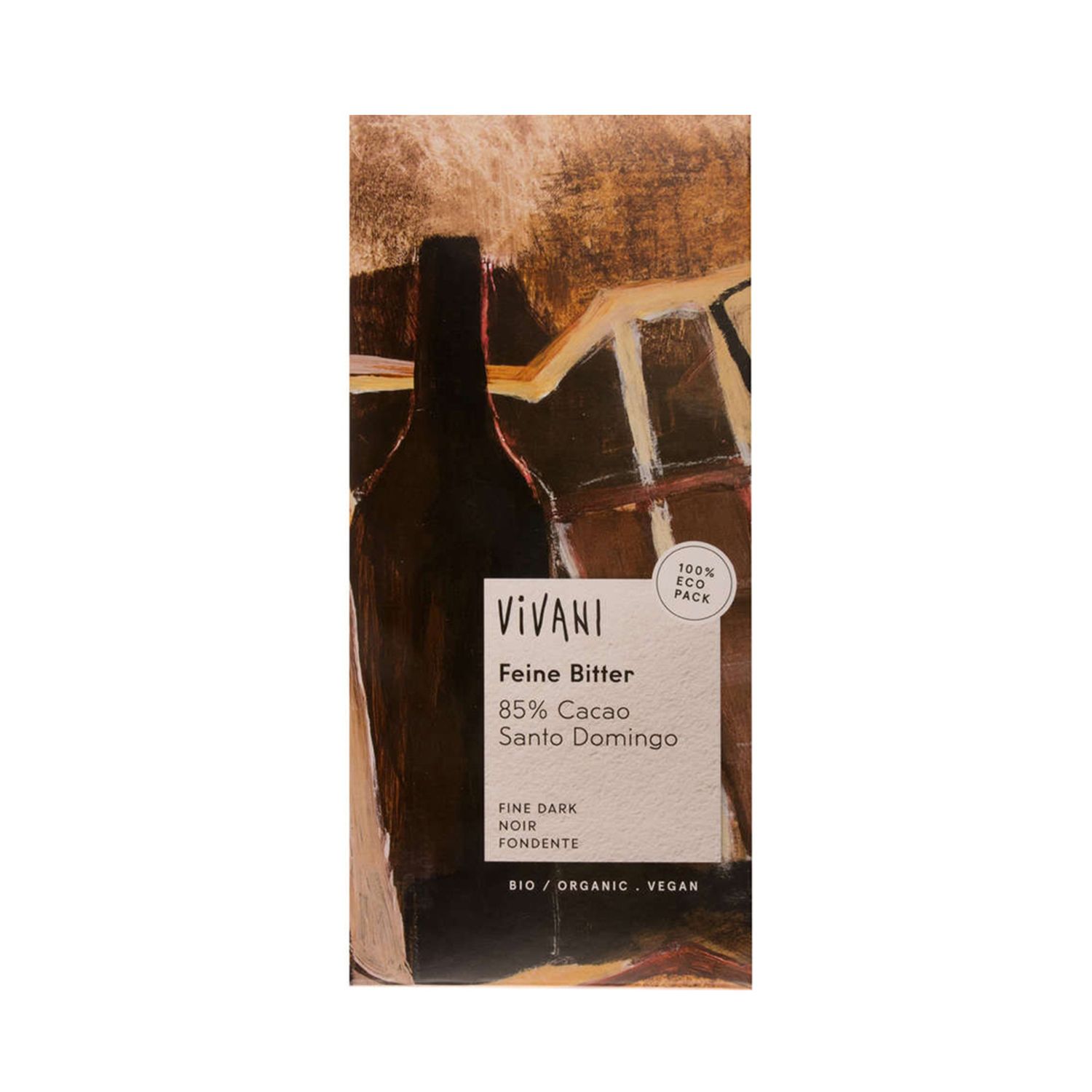 Ciocolata cu 85% cacao, ECO, 100g, Vivani fotografia produsului