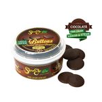 Ciocolata neagra Buttons, 300gr, SteviElle fotografia produsului