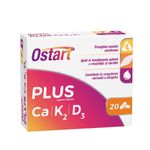 Ostart Plus Ca+K2+D3, 20 comprimate, Fiterman Pharma fotografia produsului