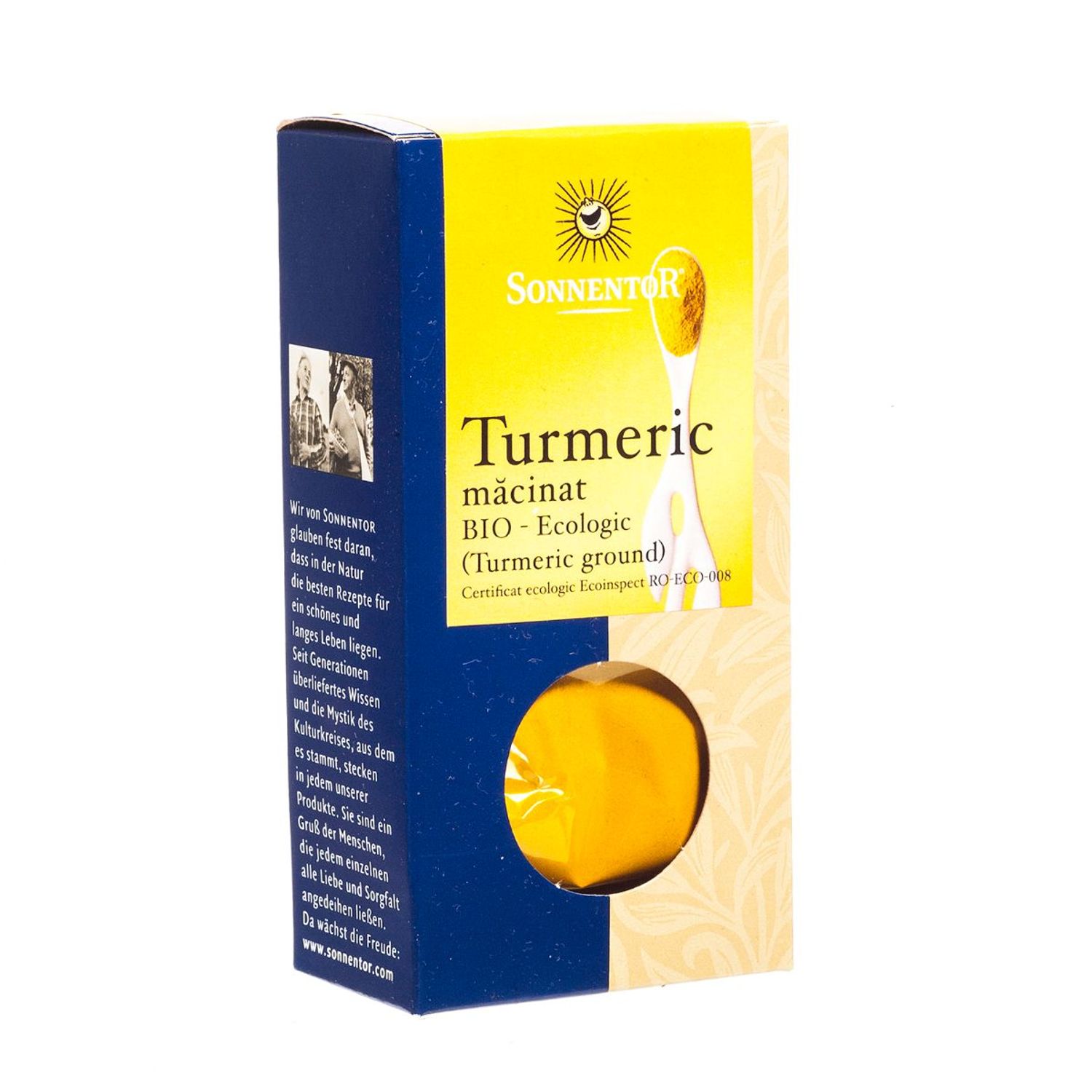 Turmeric macinat, ECO, 40g, SONNENTOR fotografia produsului
