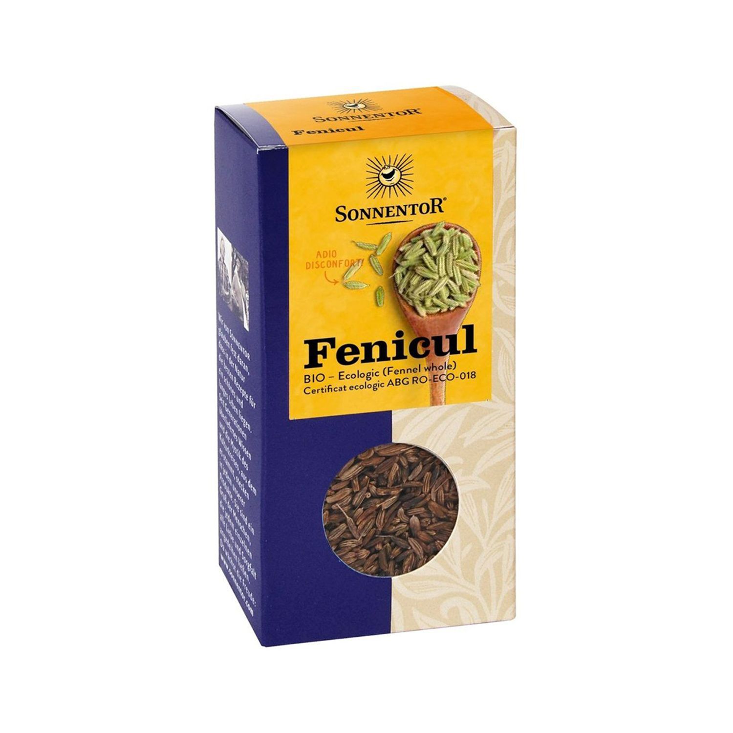 Condiment fenicul, ECO, 40g, SONNENTOR fotografia produsului