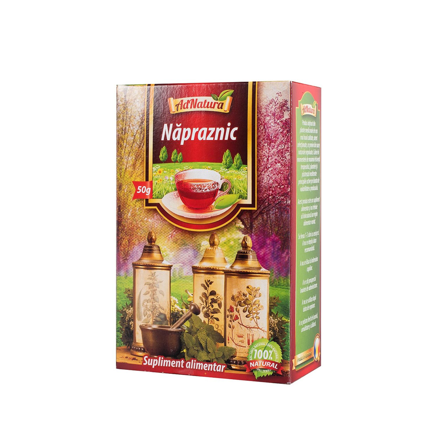 Ceai napraznic, 50gr, Adnatura fotografia produsului