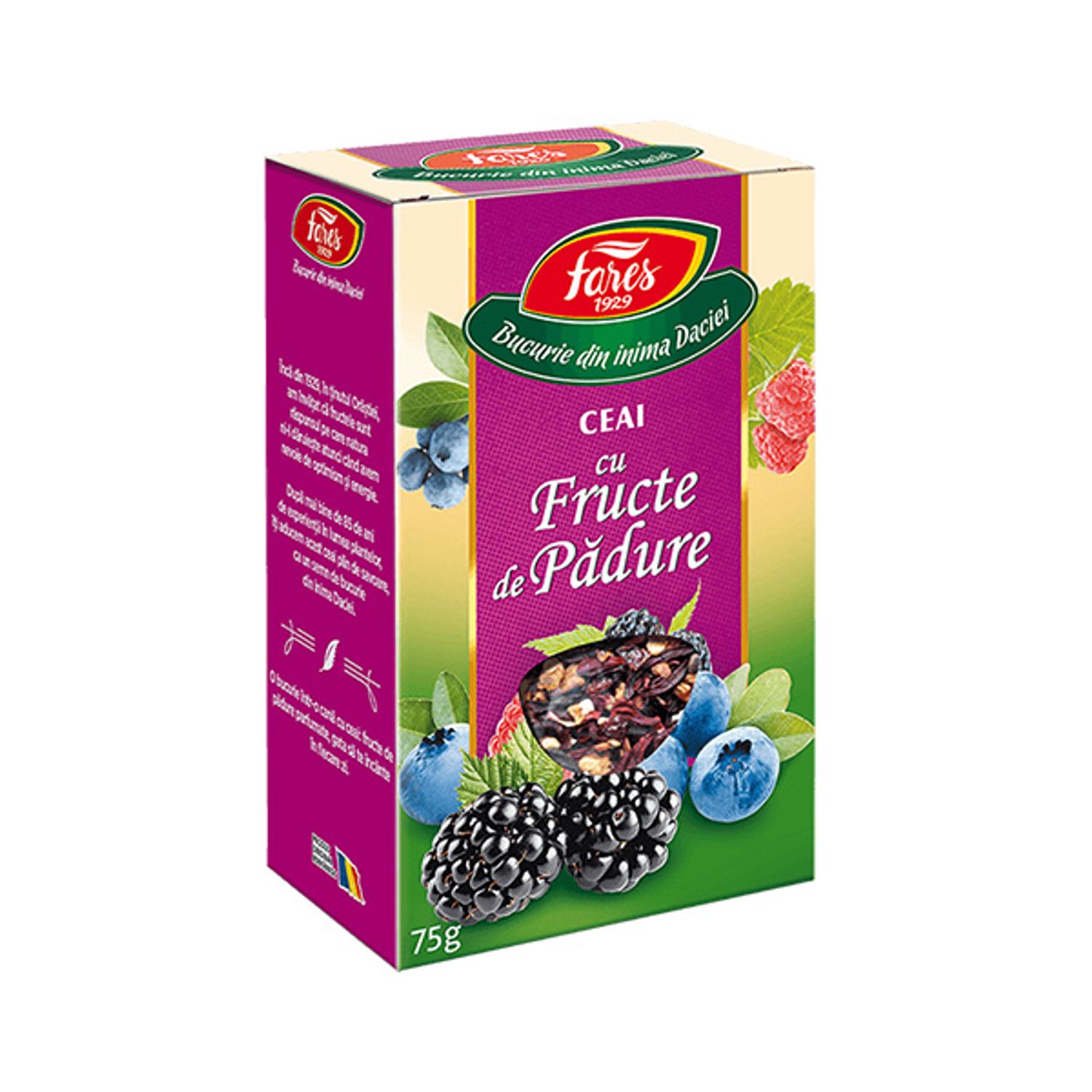 Ceai cu fructe de padure, 75g, Fares fotografia produsului