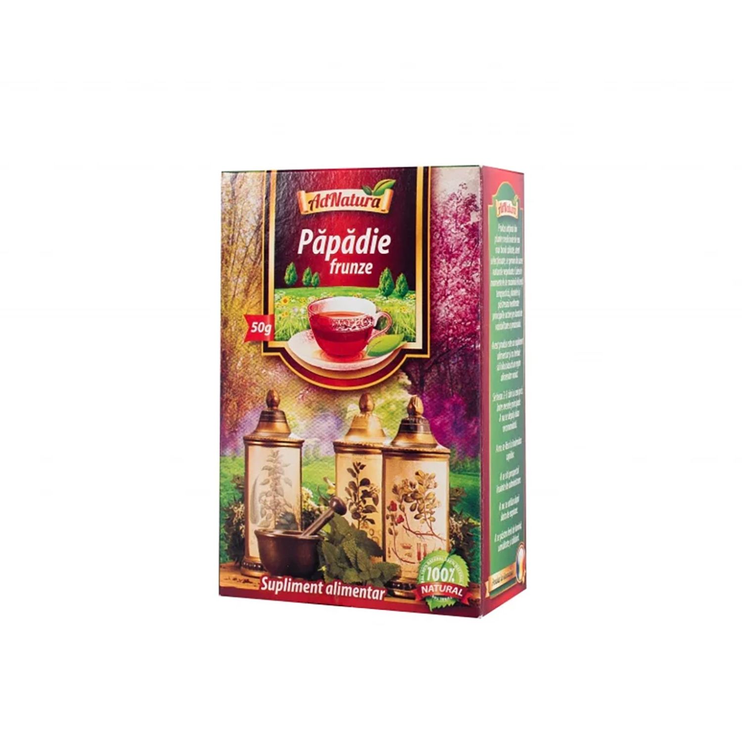 Ceai Papadie frunze, 50gr, Adnatura fotografia produsului