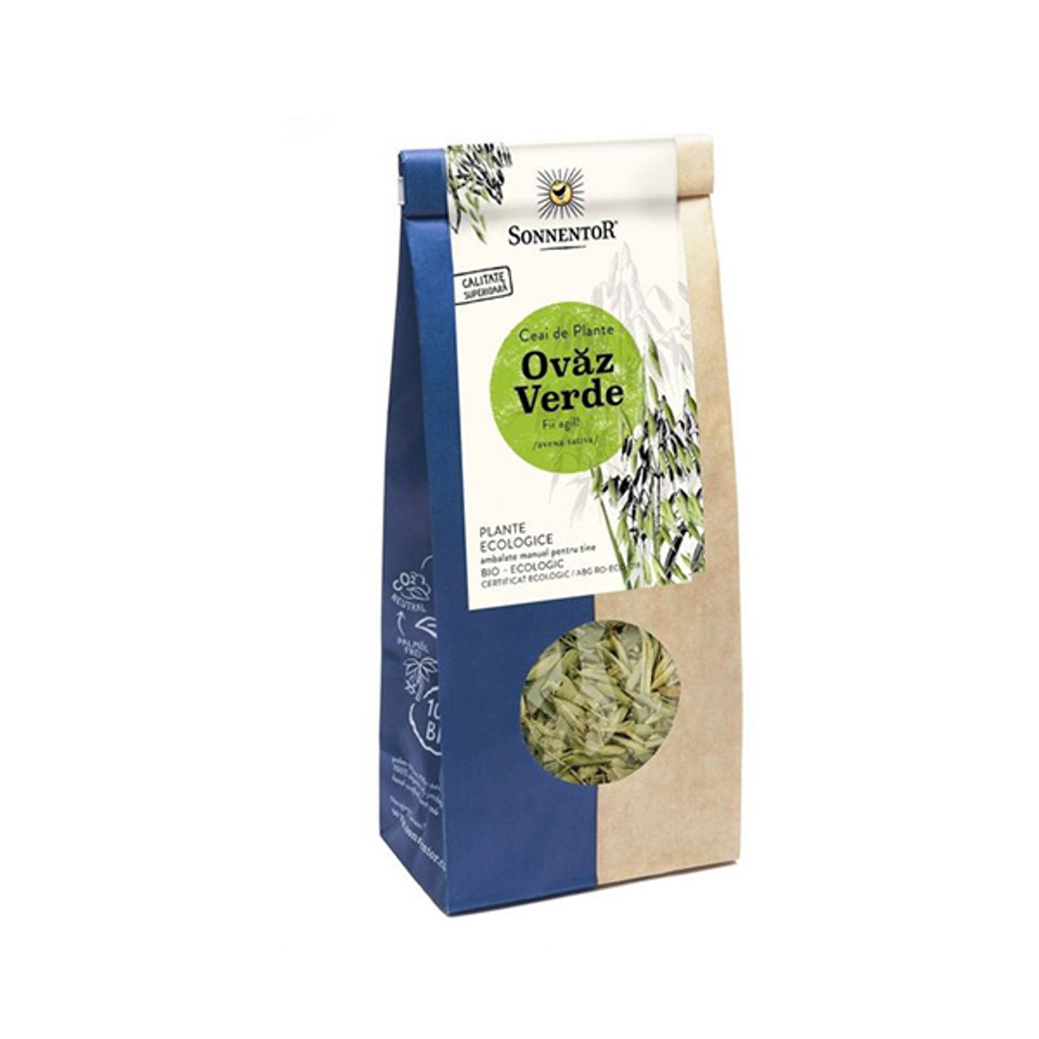 Ceai ovaz verde ECO,50g, SONNENTOR fotografia produsului