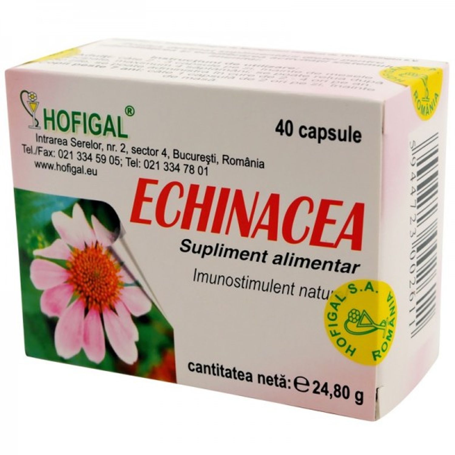 Echinacea, 40cps, HOFIGAL fotografia produsului