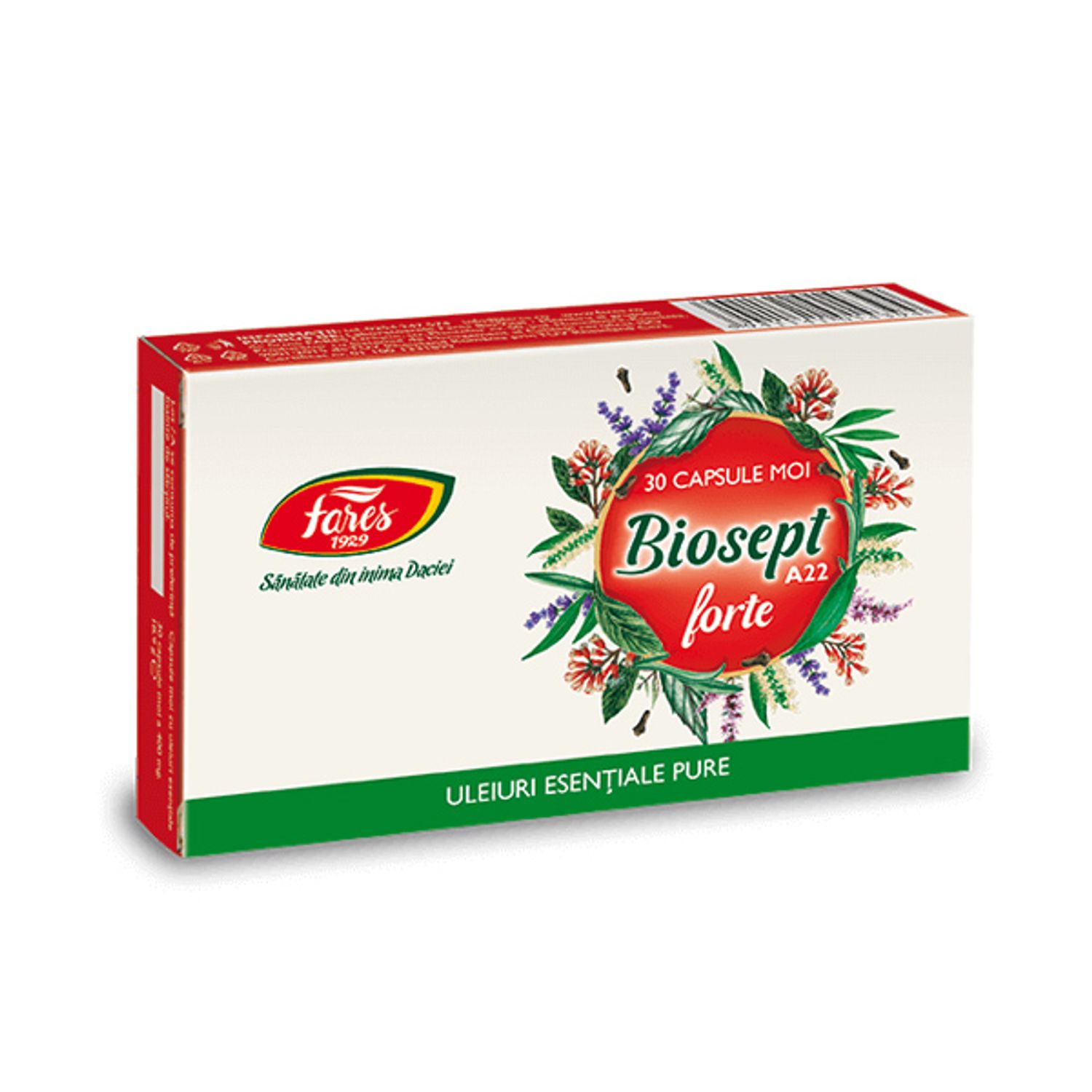 Biosept Forte, A22, 30 capsule moi, Fares fotografia produsului
