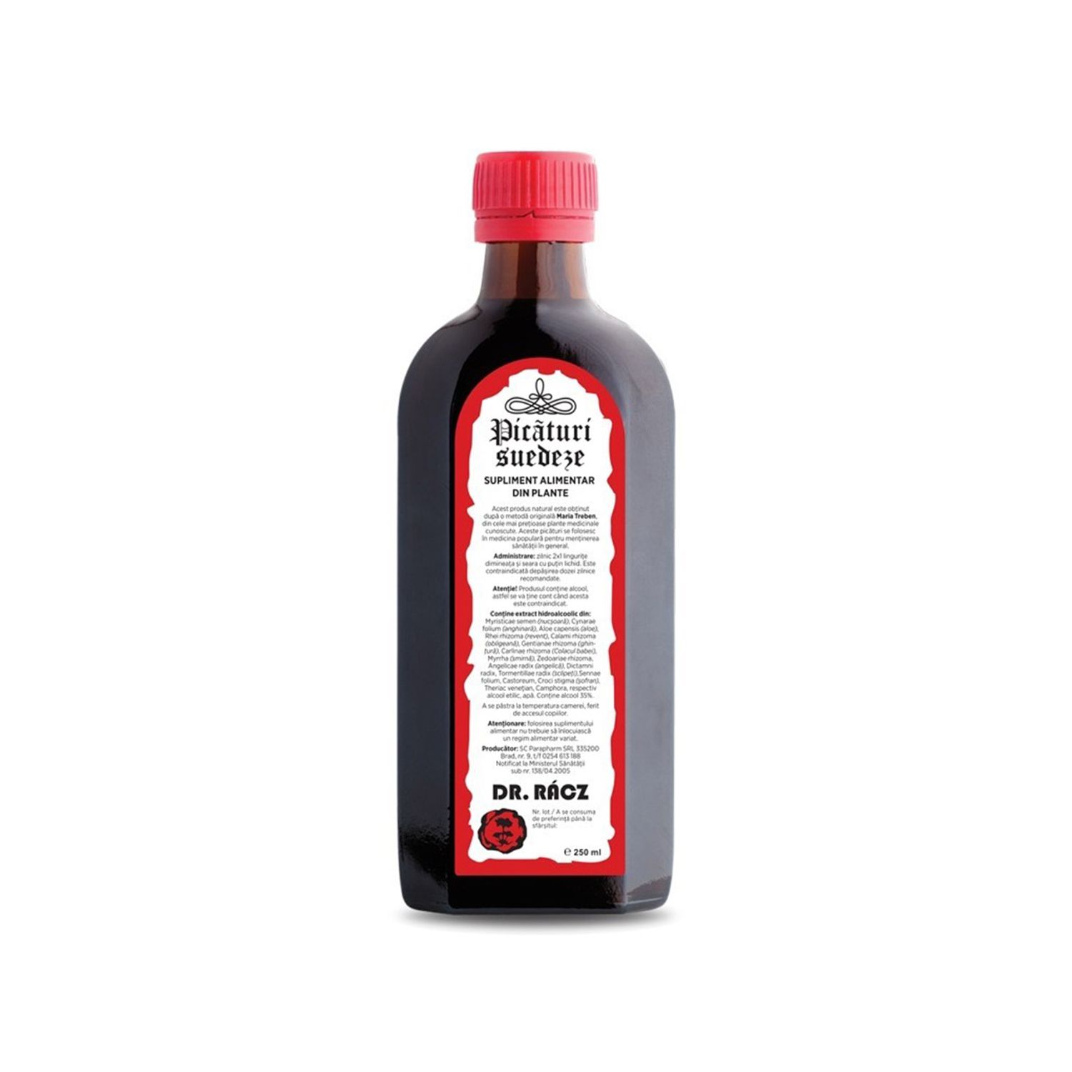 Picaturi suedeze, 250ml, Dr. Racz fotografia produsului
