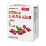 Vitamina C cu pulpă de Măceșe, Quantum Pharm, 30 capsule, Parapharm fotografia produsului