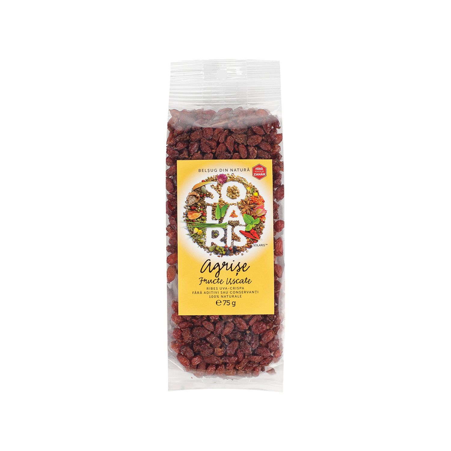 Fructe uscate agrise, 75g, SOLARIS fotografia produsului