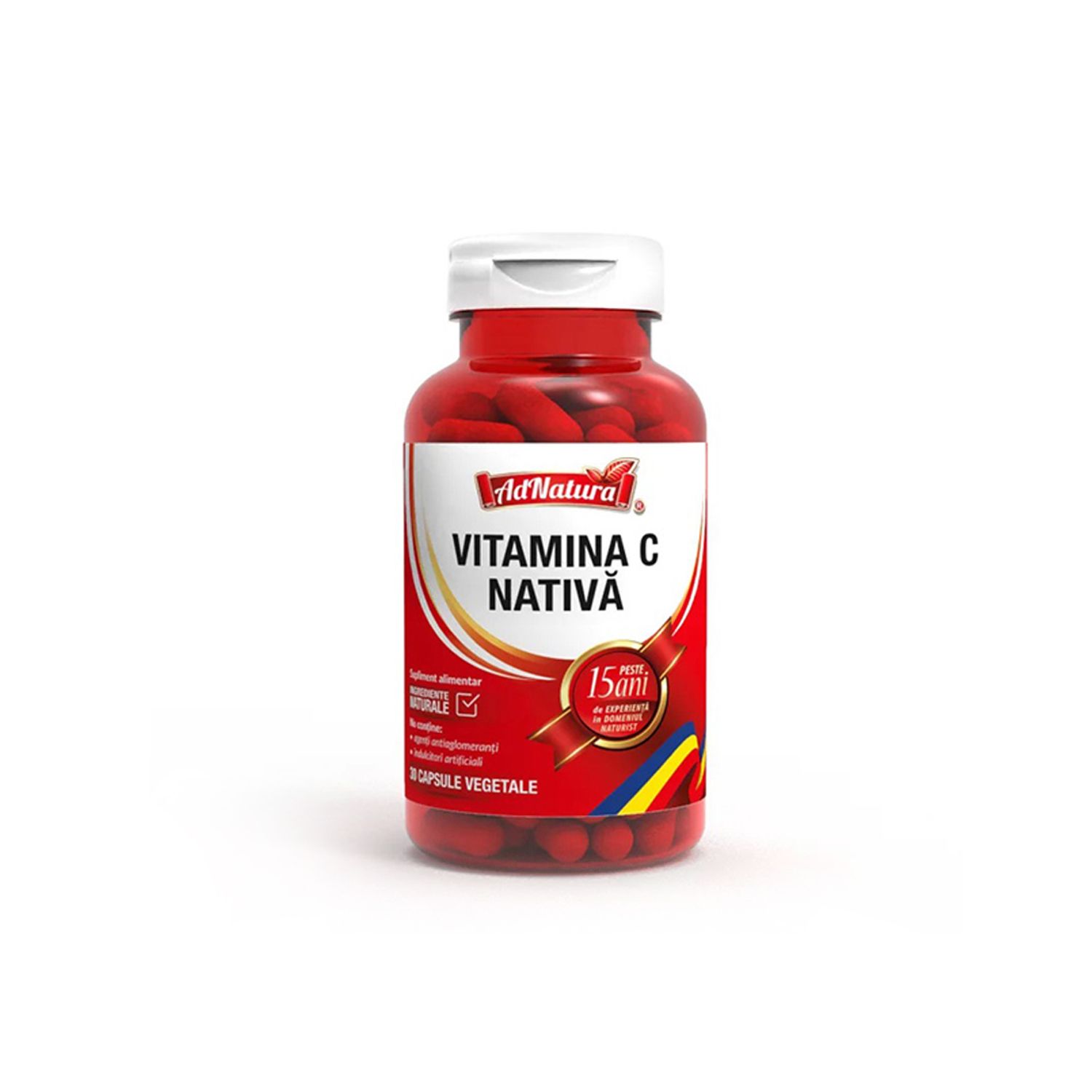 VITAMINA C NATIVA 30cps, AdNatura fotografia produsului