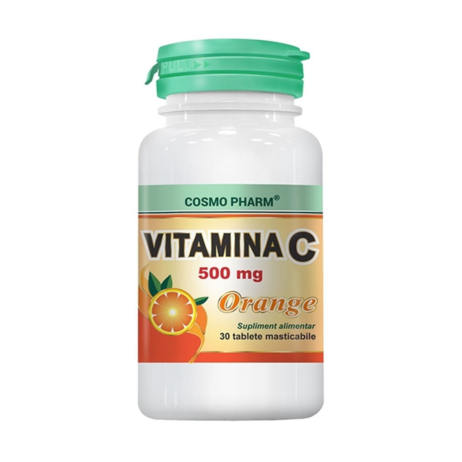 VItamina C Orange 500mg, 30 tablete masticabile, COSMO PHARM fotografia produsului