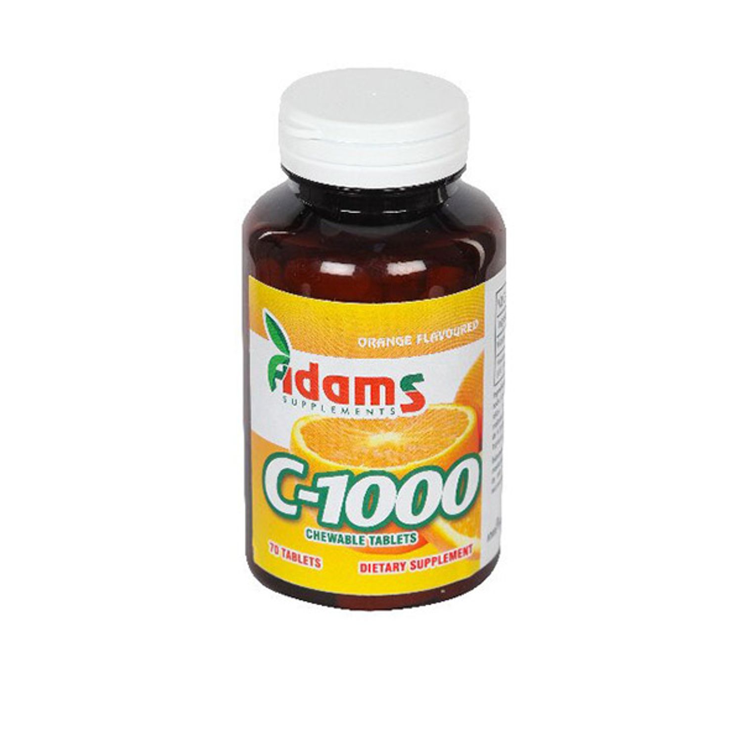 C-1000 aroma portocale, 70 tablete masticabile, Adams Vision fotografia produsului
