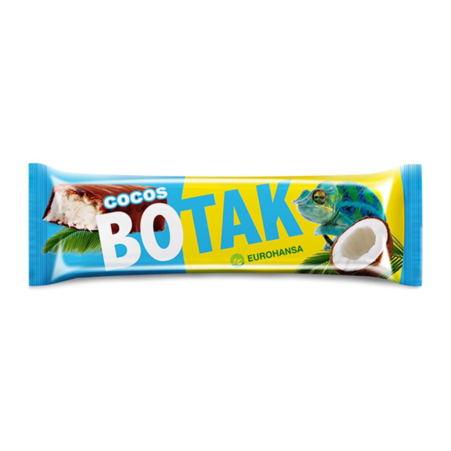 Baton de cocos in ciocolata cu lapte, 40g, Botak fotografia produsului
