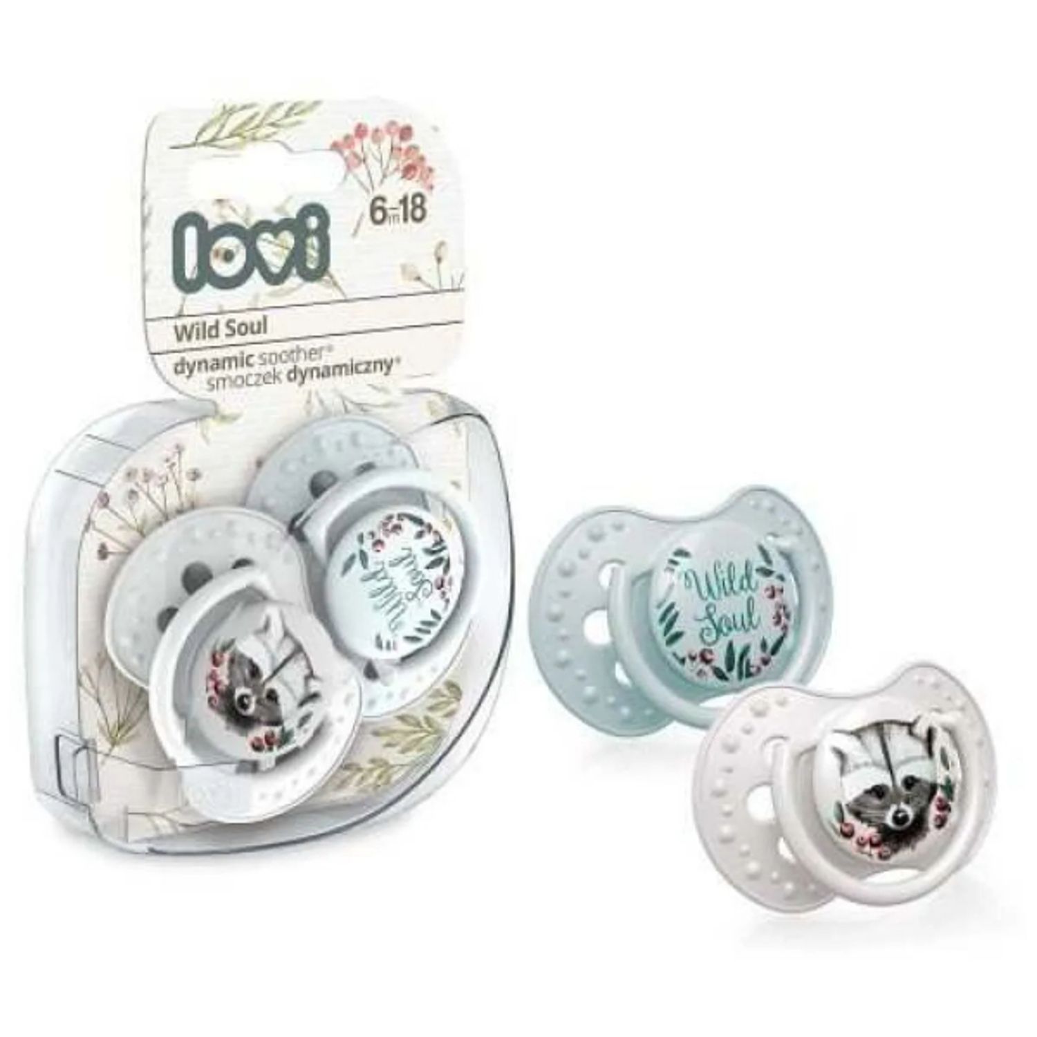 Suzeta silicon dinamic Wild SOul, 6-18luni, 2 pcs , baiat, Lovi fotografia produsului