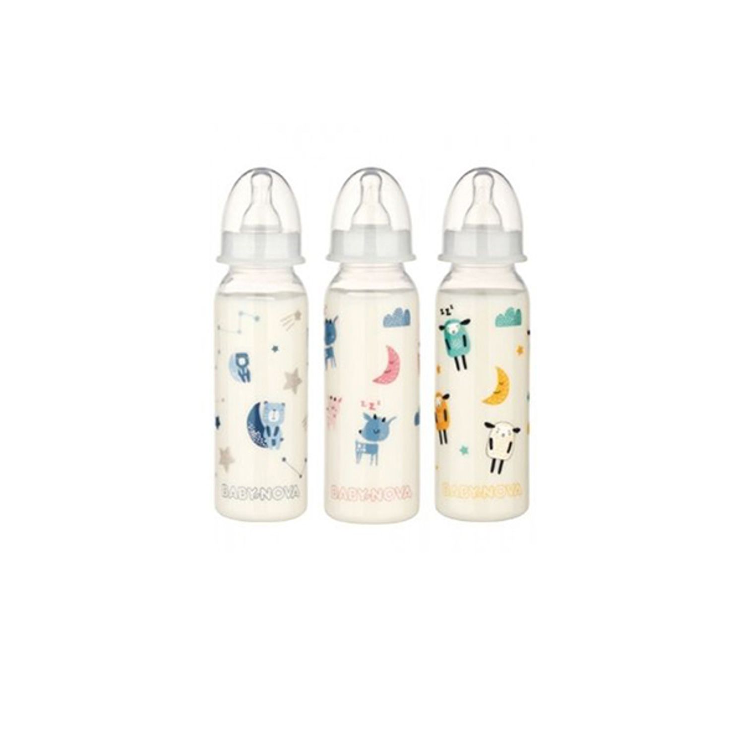 Biberon PP Noapte Buna cu inel fosforescent, 240ml, Baby Nova fotografia produsului