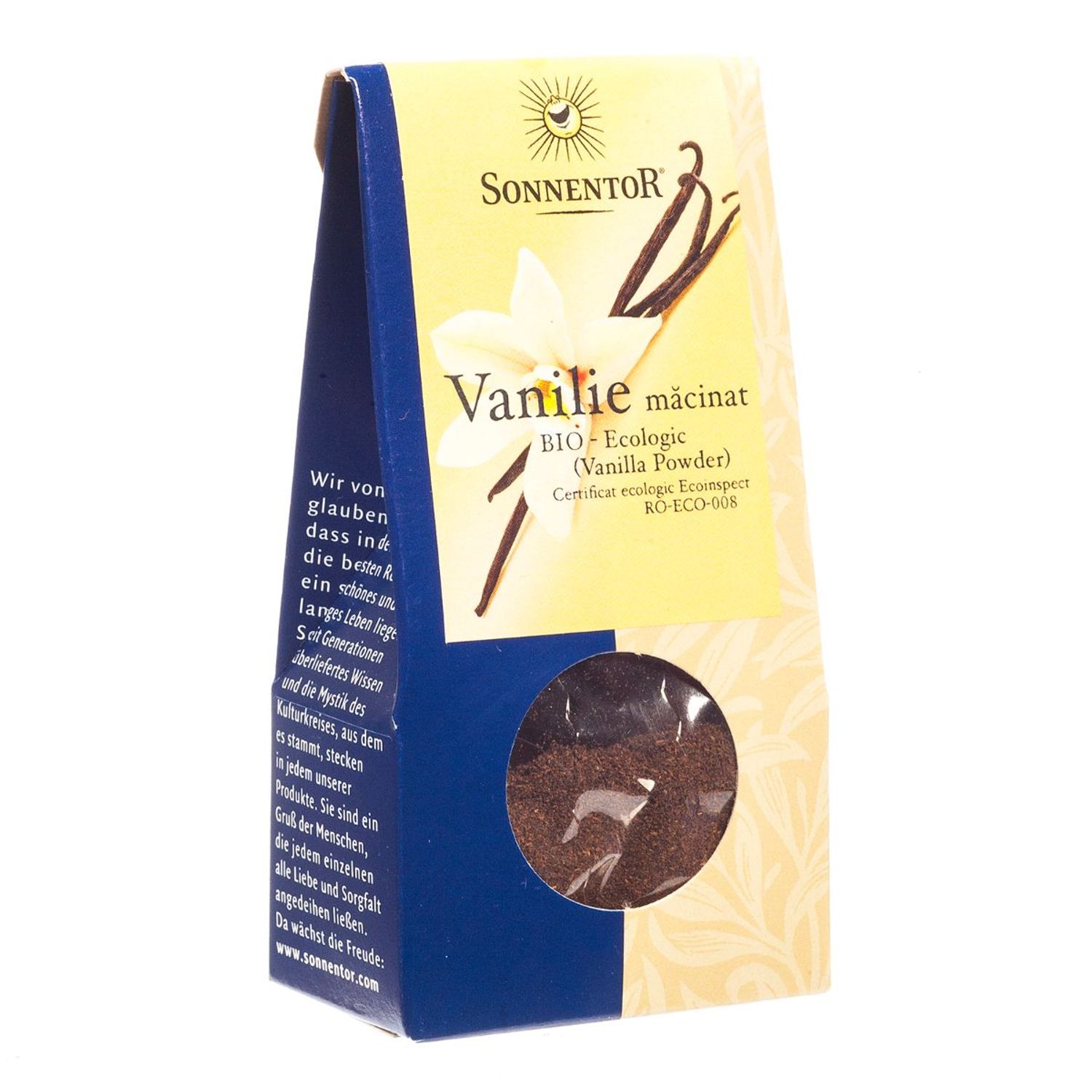 Condiment, Vanilie macinata, ECO, 10g, SONNENTOR fotografia produsului