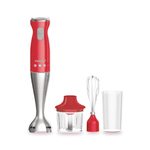 Blender vertical Comfee SM0794RD, 3 in 1 (blender, tocator, tel), 550 W, 2 trepte de viteza, Rosu fotografia produsului