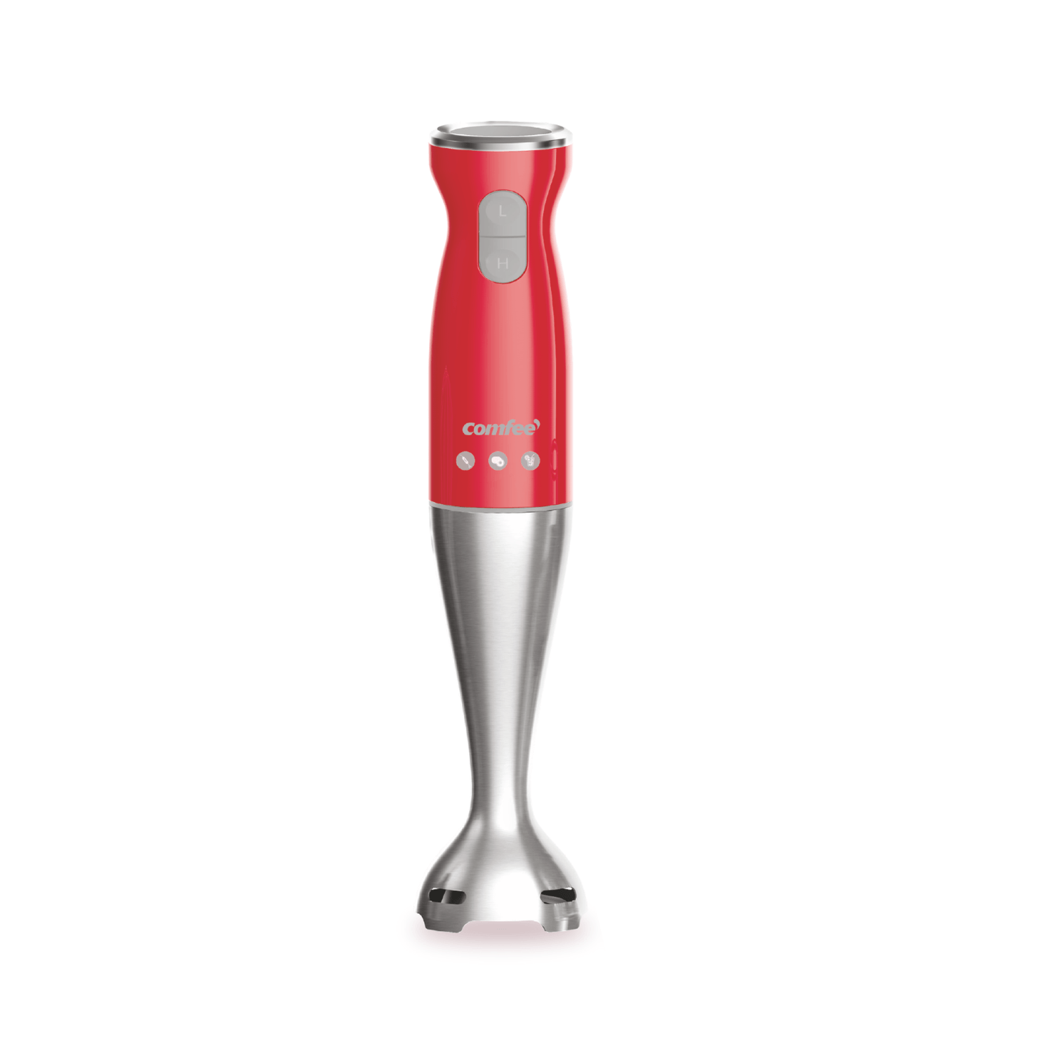 Blender vertical Comfee SM0794RD, 3 in 1 (blender, tocator, tel), 550 W, 2 trepte de viteza, Rosu fotografia produsului View 3 L