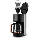 Cafetiera Morphy Richards 162030, 1.8 L, 1000 W, Timer, Negru/Cupru fotografia produsului View 2 S