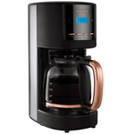 Cafetiera Morphy Richards 162030, 1.8 L, 1000 W, Timer, Negru/Cupru fotografia produsului